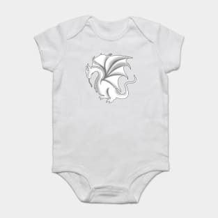 Pendragon Dragon Sigil Black & White Baby Bodysuit